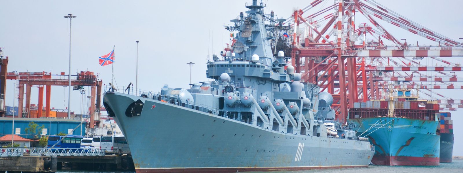 Russian Missile Cruiser Calls At Sri Lanka Port